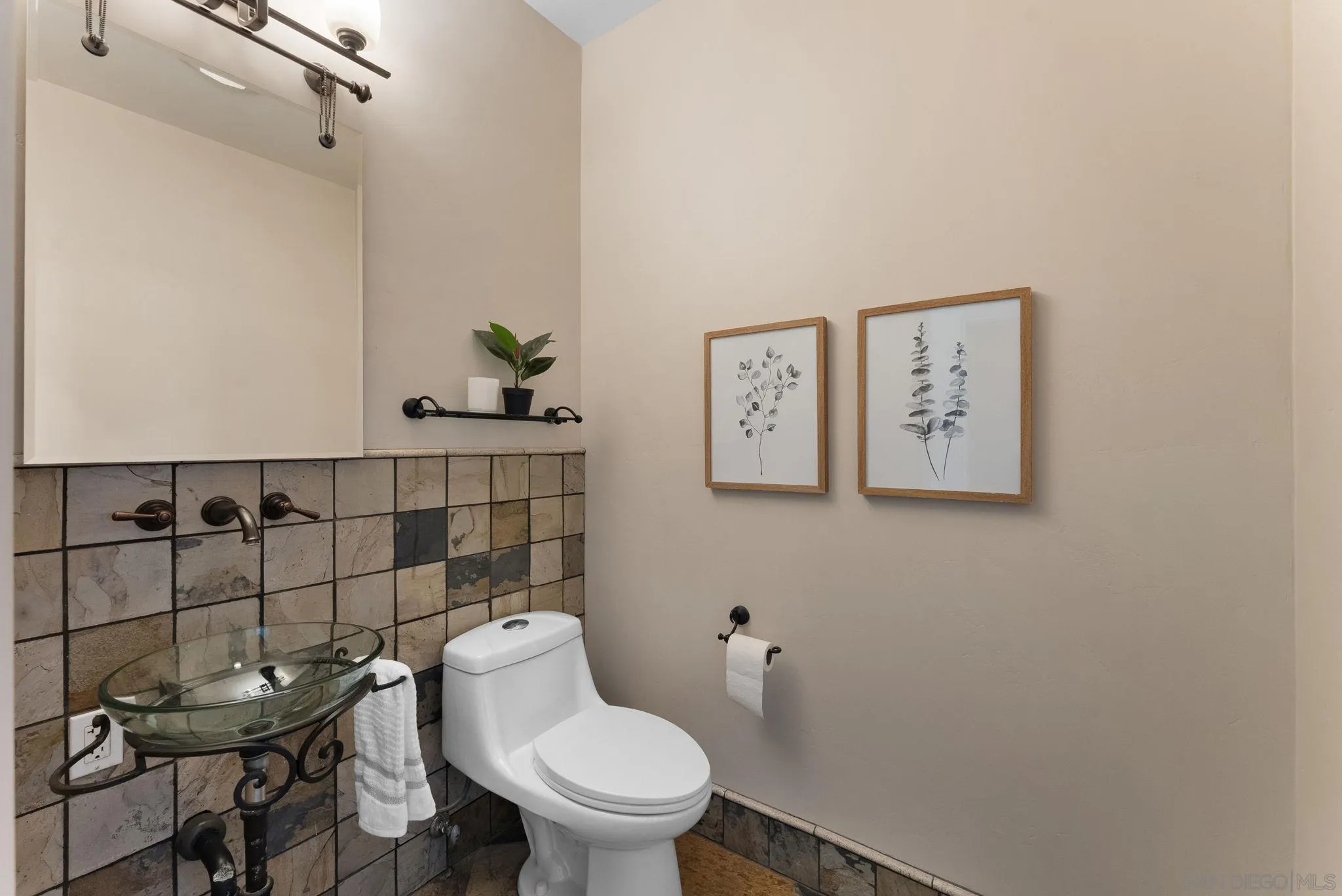 12443 Mirar De Valle Road Valley Center, CA 92082 - Photo 16 of 54 a bathroom with a toilet and a shower