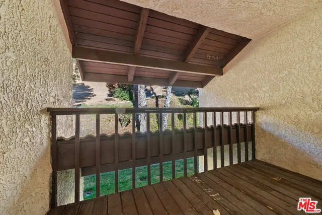 a view of wooden deck