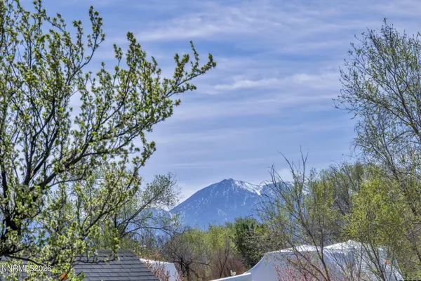 a view of city and mountain