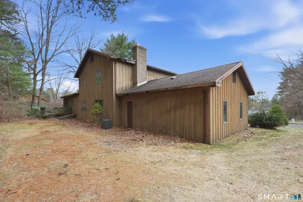 a backyard of a house