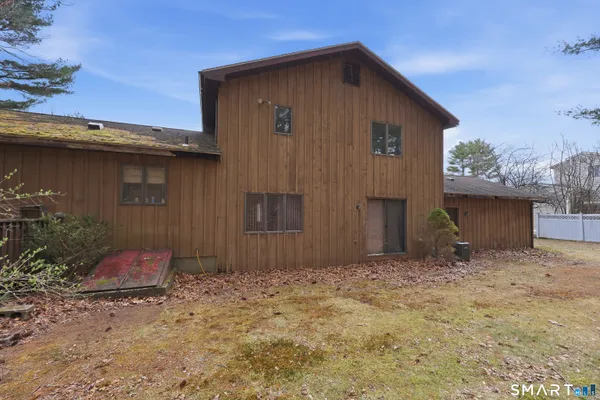 a backyard of a house