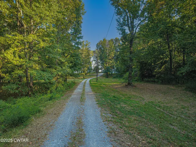 a view of a pathway of a park