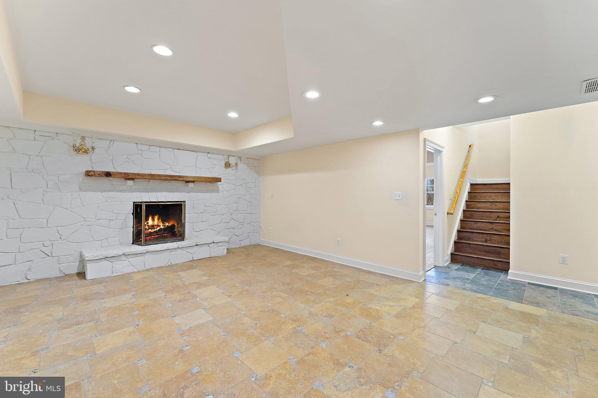 5536 Free State Road Marshall, VA 20115 - Photo 65 of 72 Basement den with fireplace & bar area