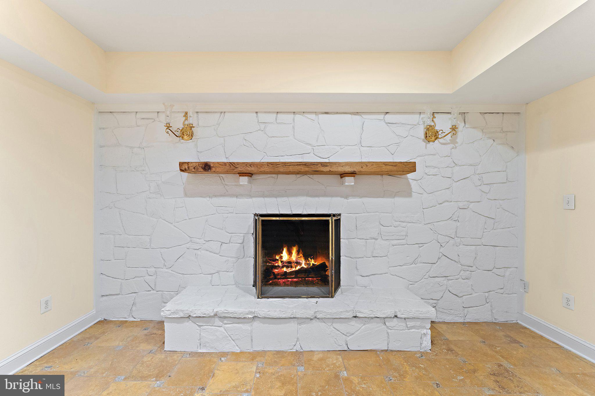 5536 Free State Road Marshall, VA 20115 - Photo 66 of 72 Basement den with fireplace & bar area