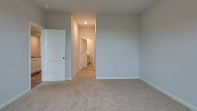 a view of a room with a hallway