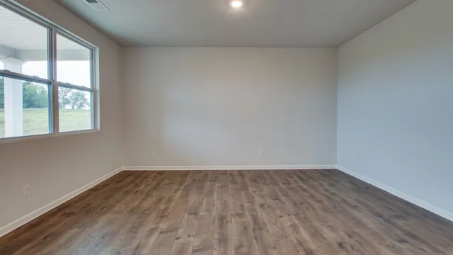 wooden floor in a room