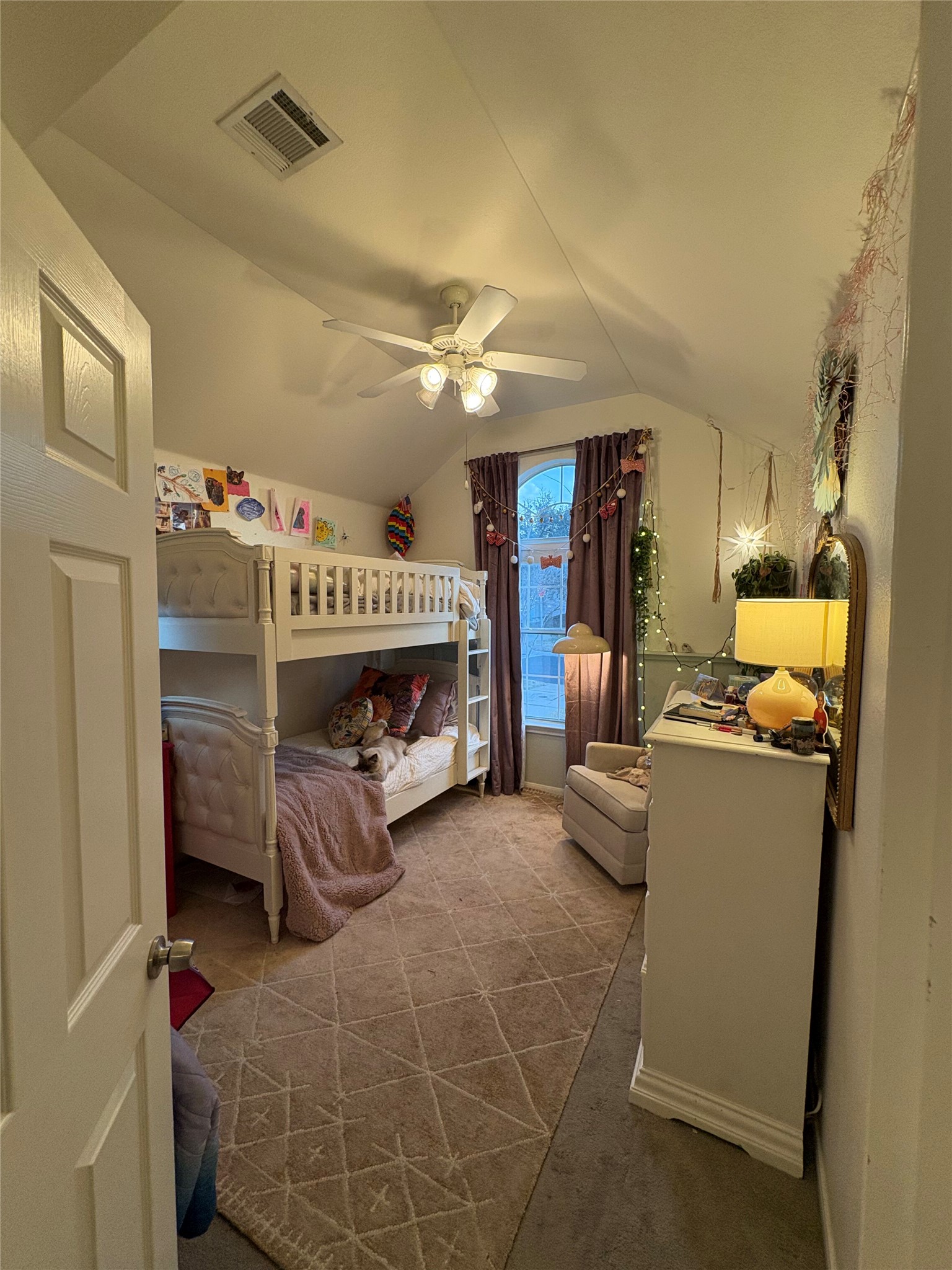 432 Hanover Court Georgetown, TX 78633 - Photo 10 of 14 a bedroom with furniture and a fireplace