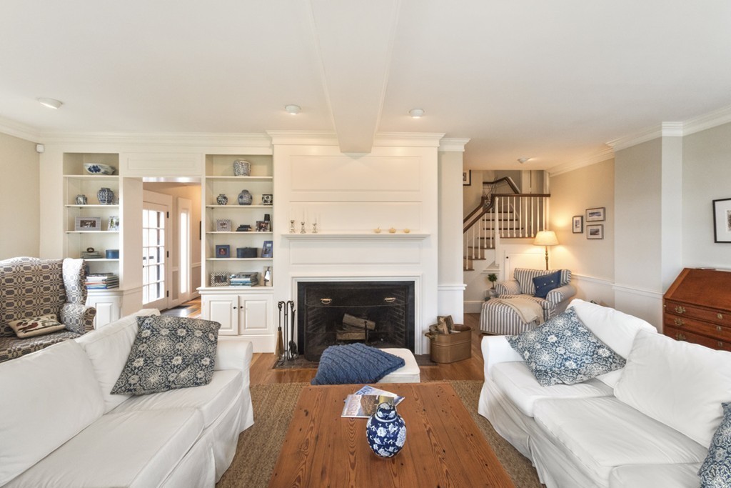 282 King Caesar Road Duxbury, MA 02332 - Photo 20 of 30 a living room with furniture and a fireplace