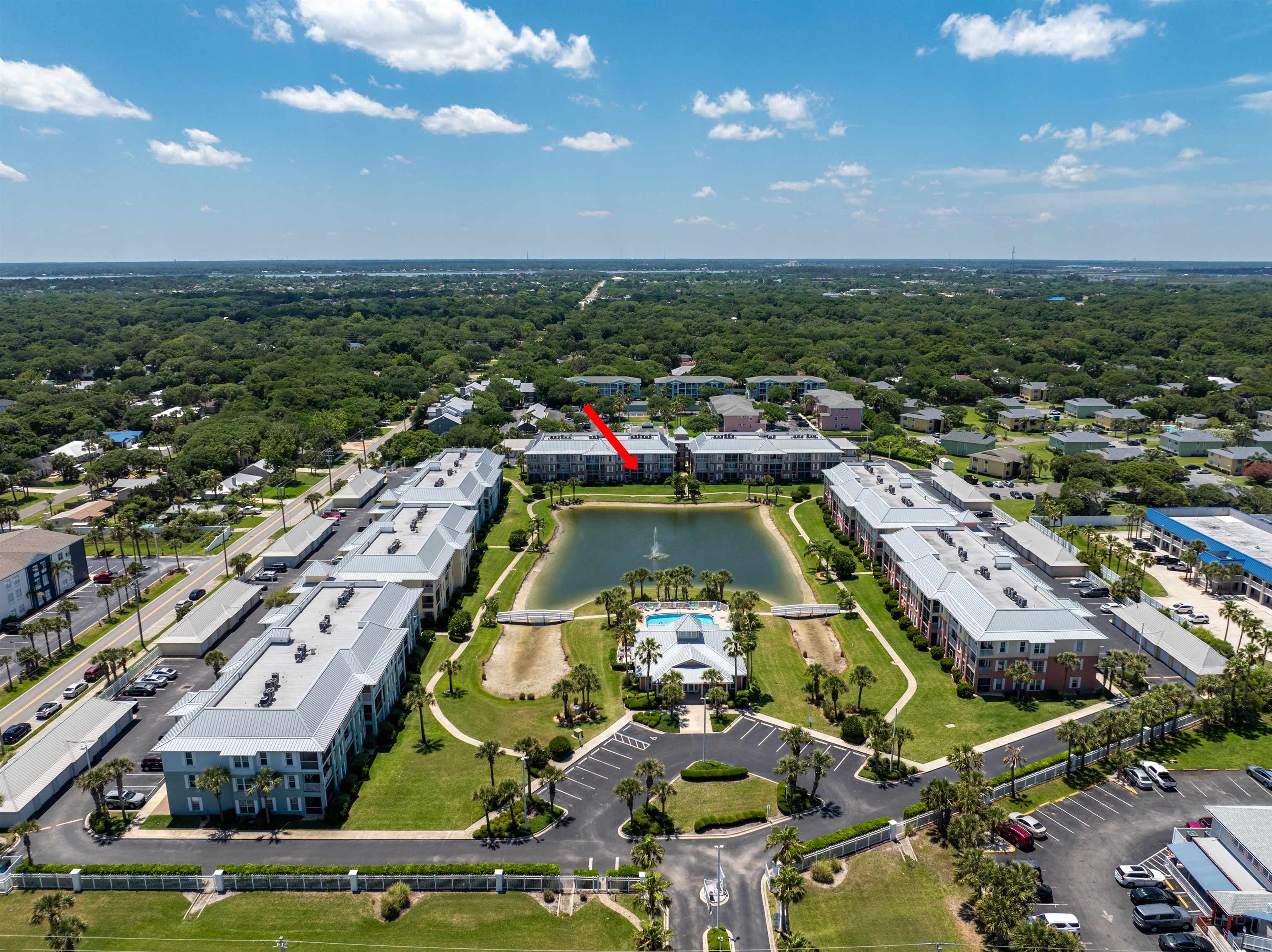 255 Atlantis Circle, Unit D202 St. Augustine Beach, FL 32080 - Photo 36 of 45 an aerial view of a city