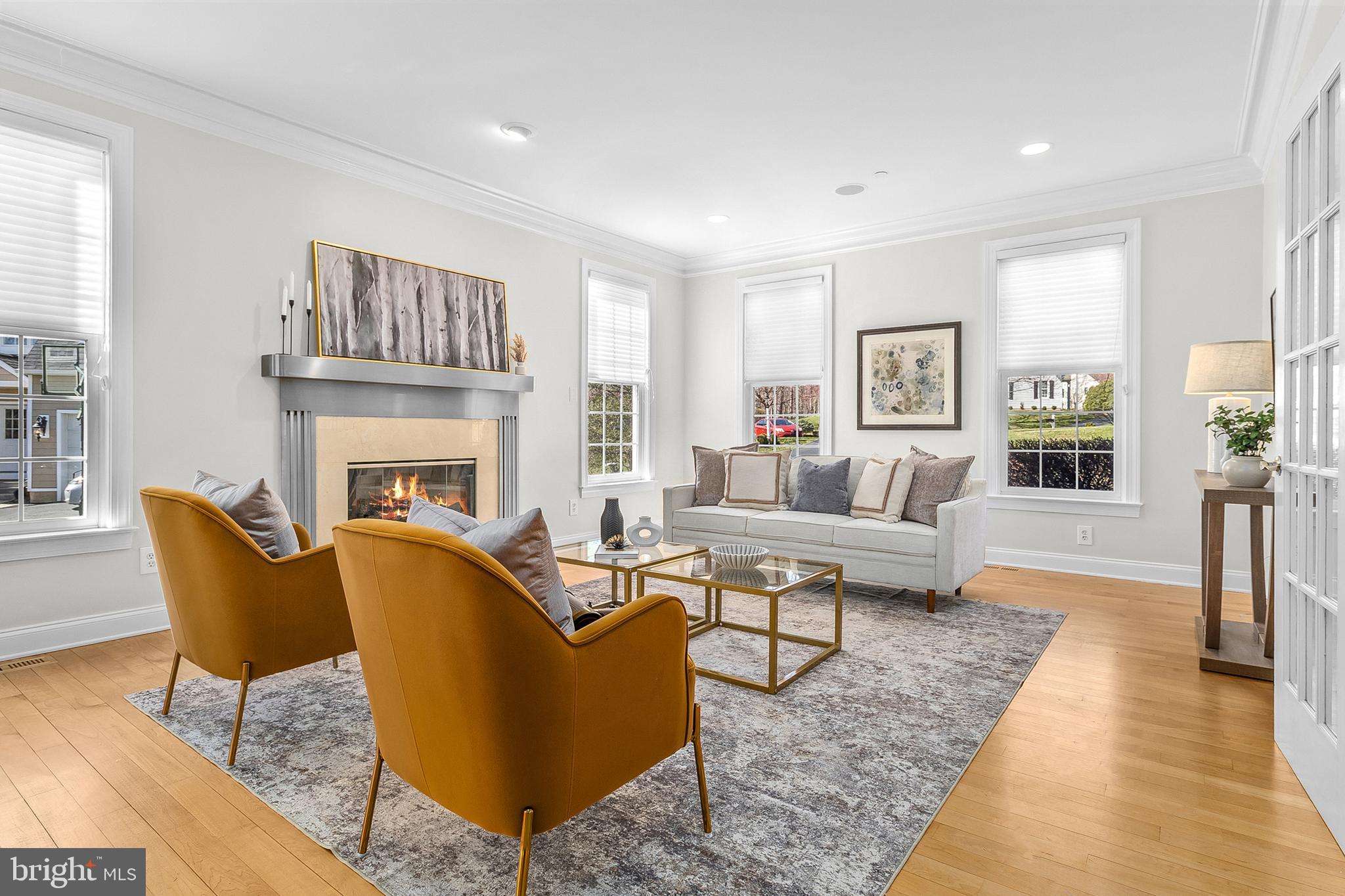 4 Greystone Circle Newtown Square, PA 19073 - Photo 6 of 51 a living room with furniture and a fireplace