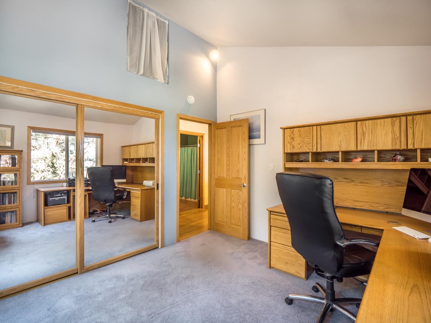 18635 Favre Ridge Road Los Gatos, CA 95033 - Photo 55 of 74 a workspace with furniture and a kitchen