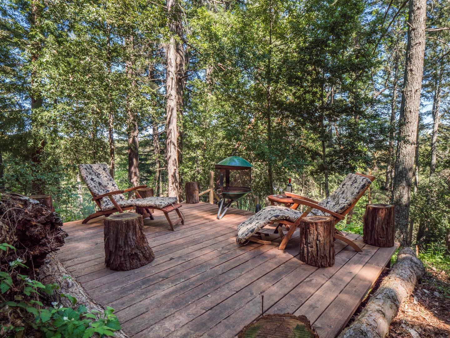 18635 Favre Ridge Road Los Gatos, CA 95033 - Photo 65 of 74 a view of a patio with furniture