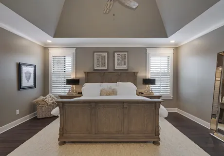 a living room with furniture and window