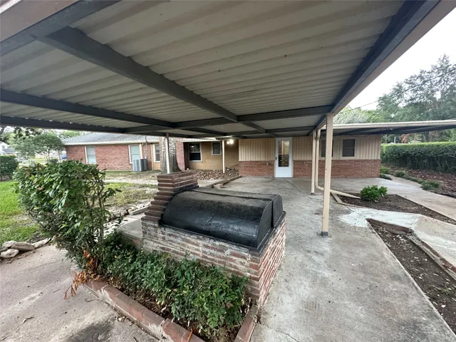 a house view with a seating space