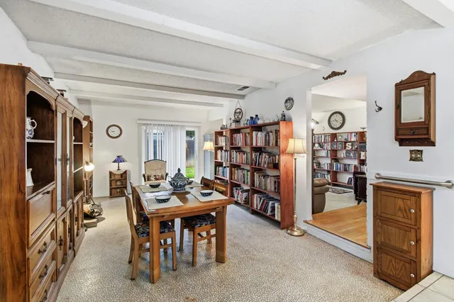 a outdoor space with furniture