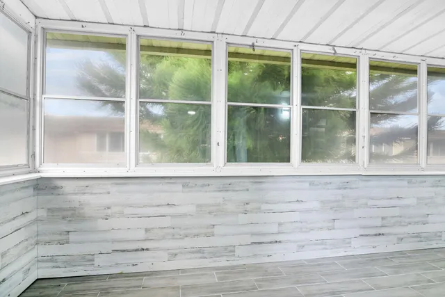 a view of a living room and dining room