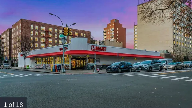 a view of a building with many windows