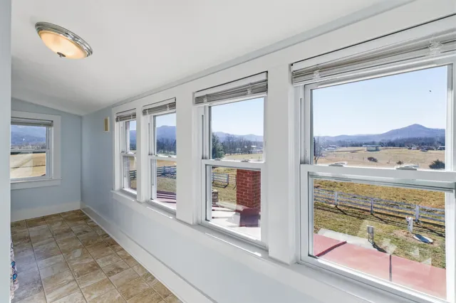 a view of a backyard of the house