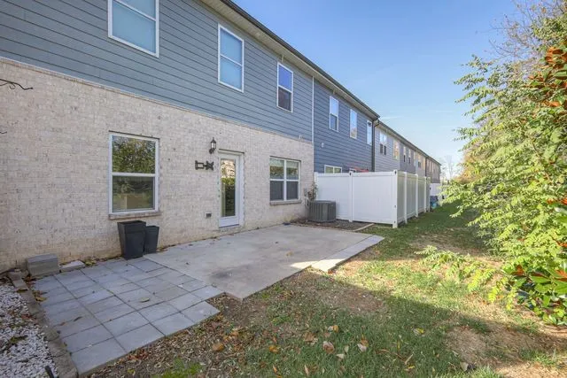 a backyard of a house