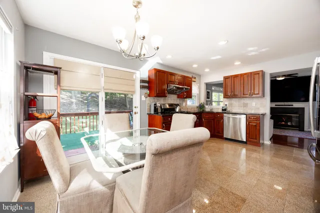 a living room with fireplace furniture and a flat screen tv