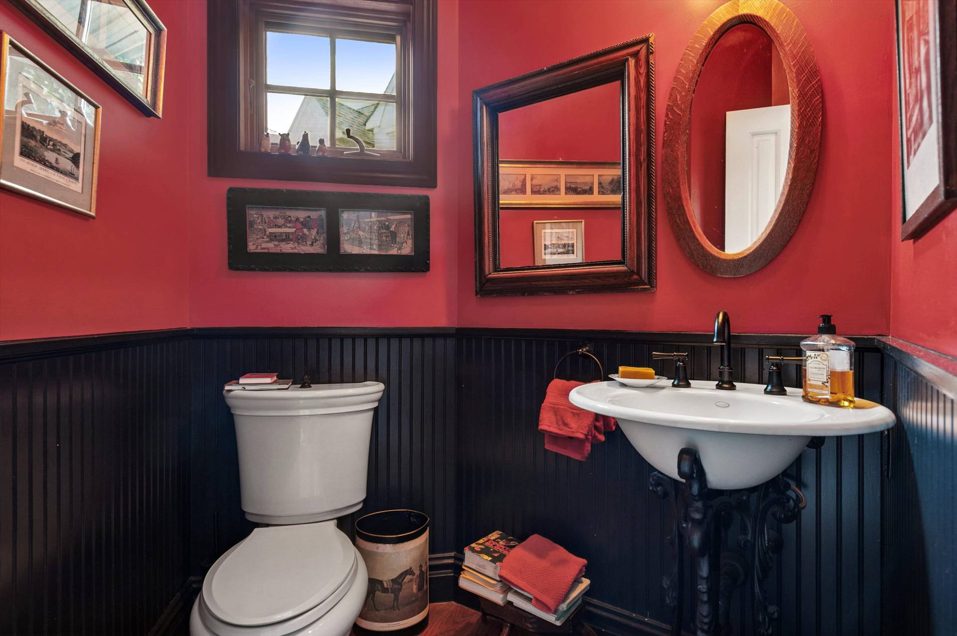 200 Great Hill Road Southampton, NY 11968 - Photo 11 of 44 a bathroom with a toilet sink and mirror