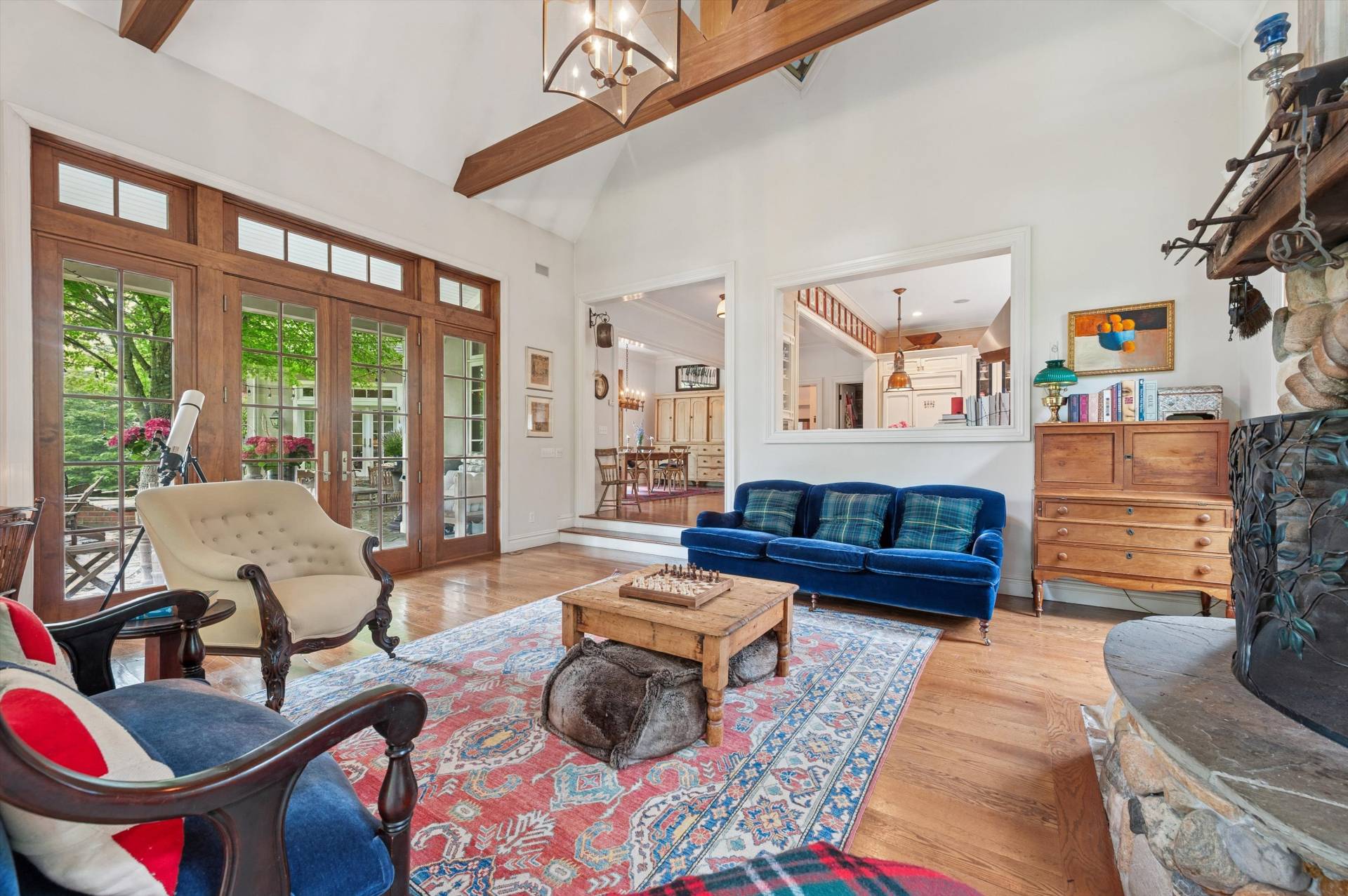 200 Great Hill Road Southampton, NY 11968 - Photo 4 of 44 a living room with furniture and a floor to ceiling window