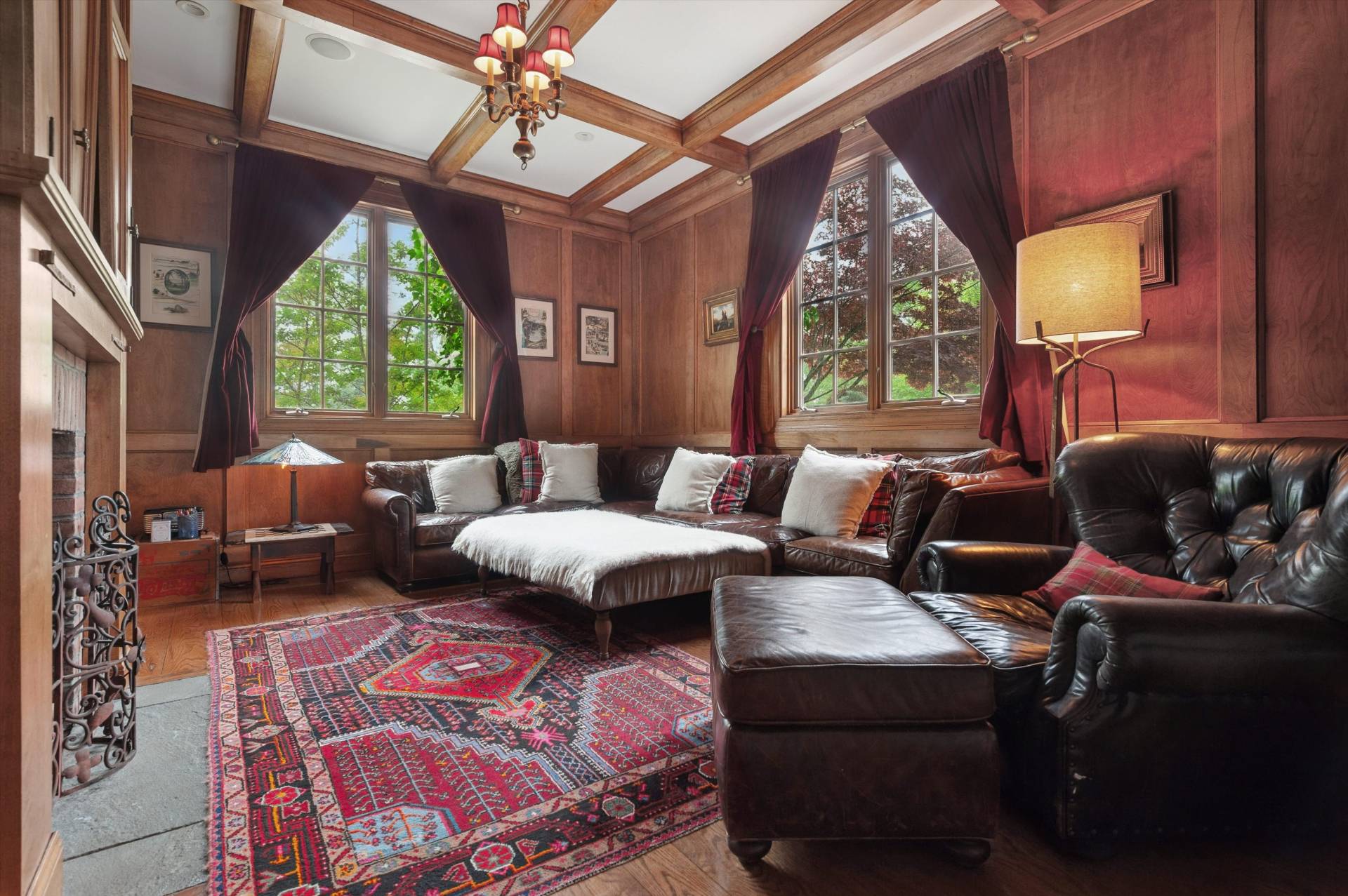 200 Great Hill Road Southampton, NY 11968 - Photo 10 of 44 a living room with furniture chandelier and a large window