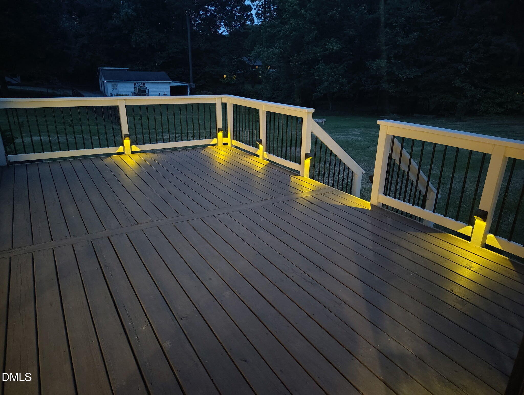 4009 Yates Mill Pond Road Raleigh, NC 27606 - Photo 10 of 97 deck with lights