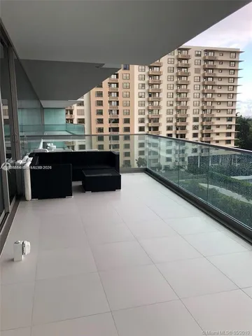 a large room with a large window