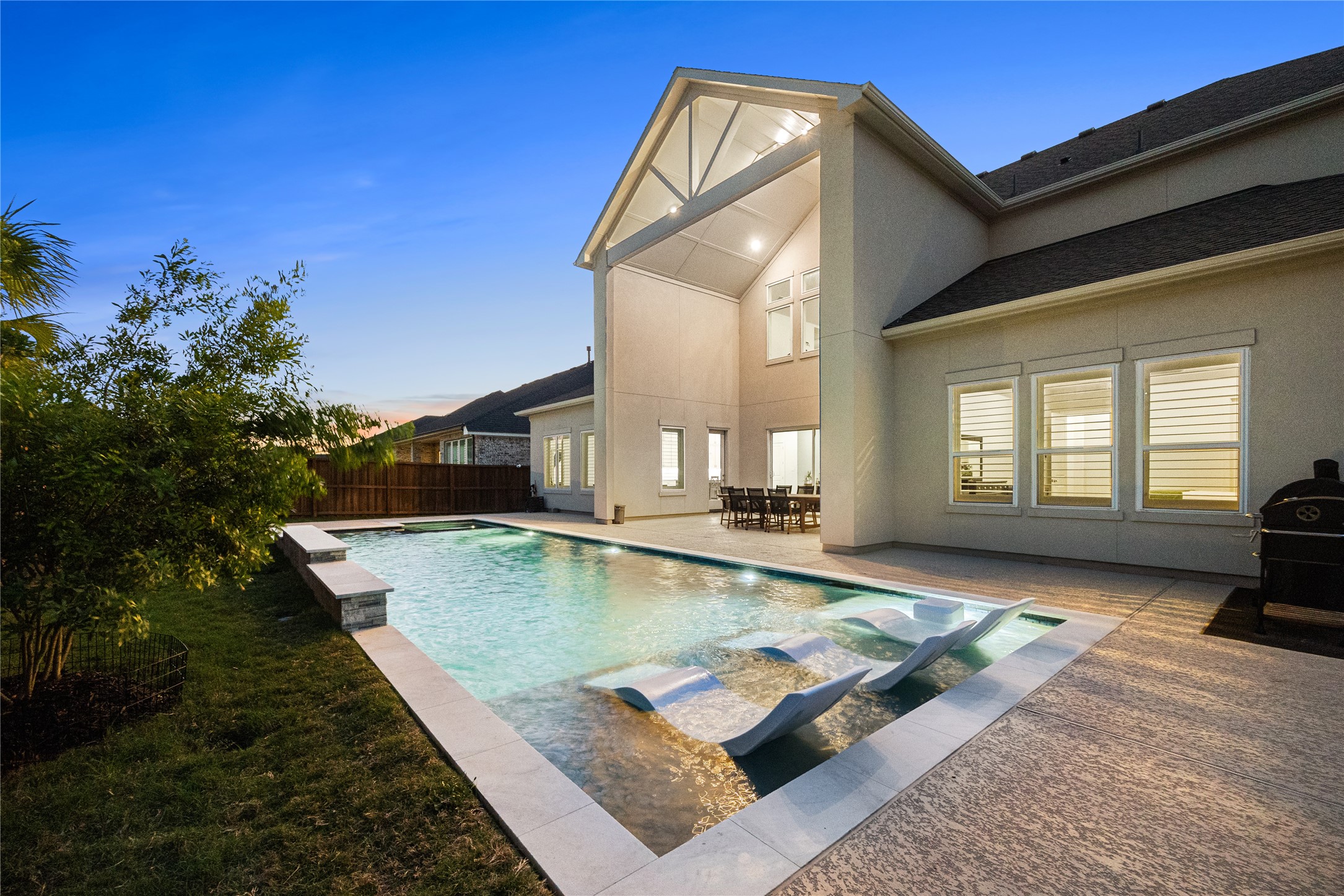 4114 Pleasant Ridge Drive Spring, TX 77386 - Photo 2 of 48 Sports pool with tanning ledge and spa.