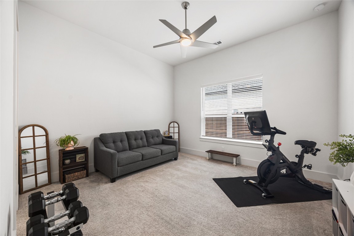 4114 Pleasant Ridge Drive Spring, TX 77386 - Photo 23 of 48 Second bedroom down- currently used as a work-out room.