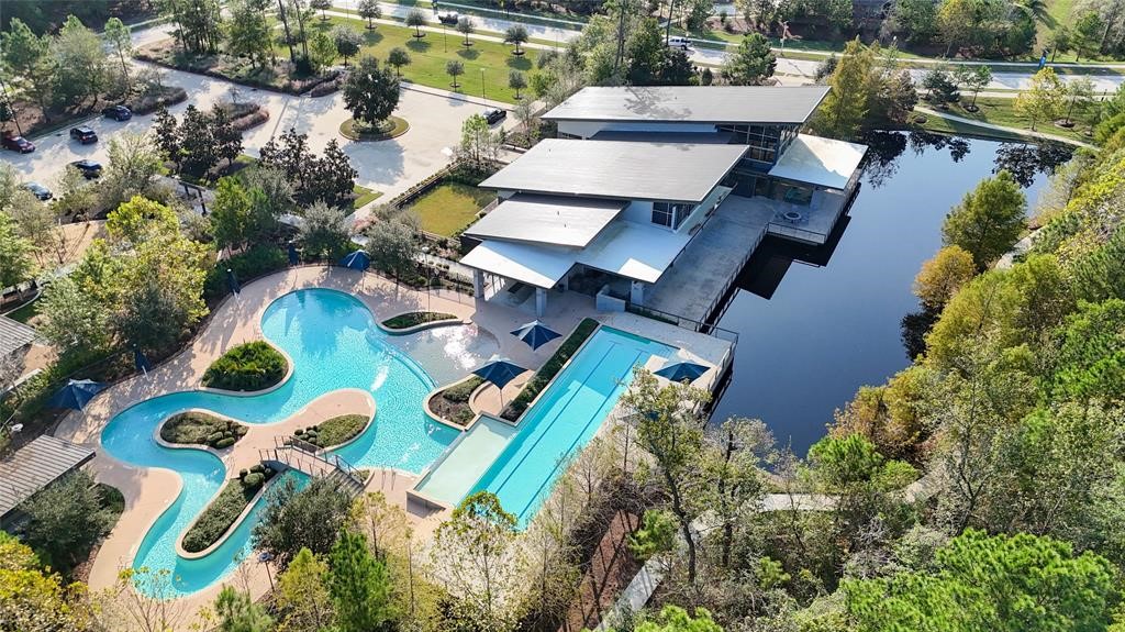 4114 Pleasant Ridge Drive Spring, TX 77386 - Photo 46 of 48 Luxurious lazy river and modern pool.