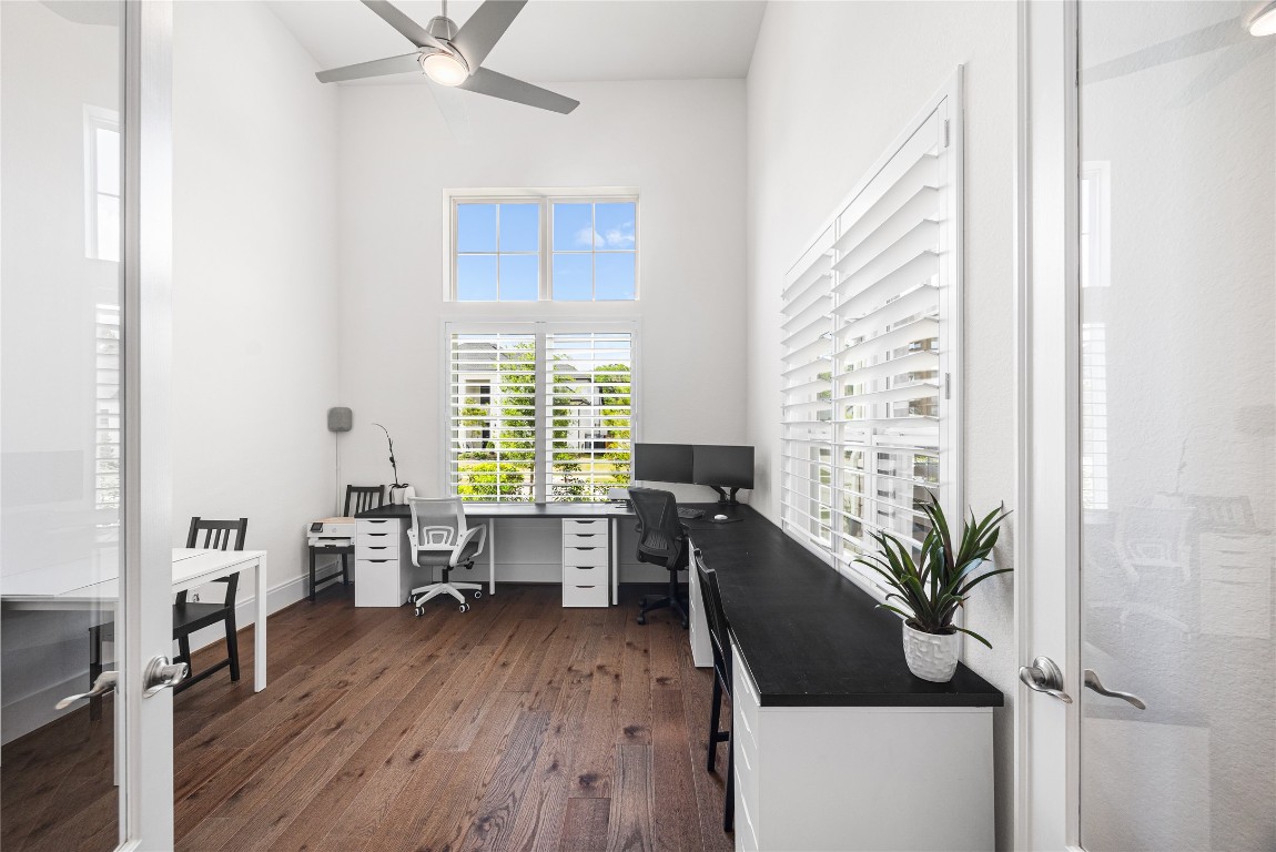 4114 Pleasant Ridge Drive Spring, TX 77386 - Photo 8 of 48 Study with soaring ceilings and large windows bringing in tons of natural light.