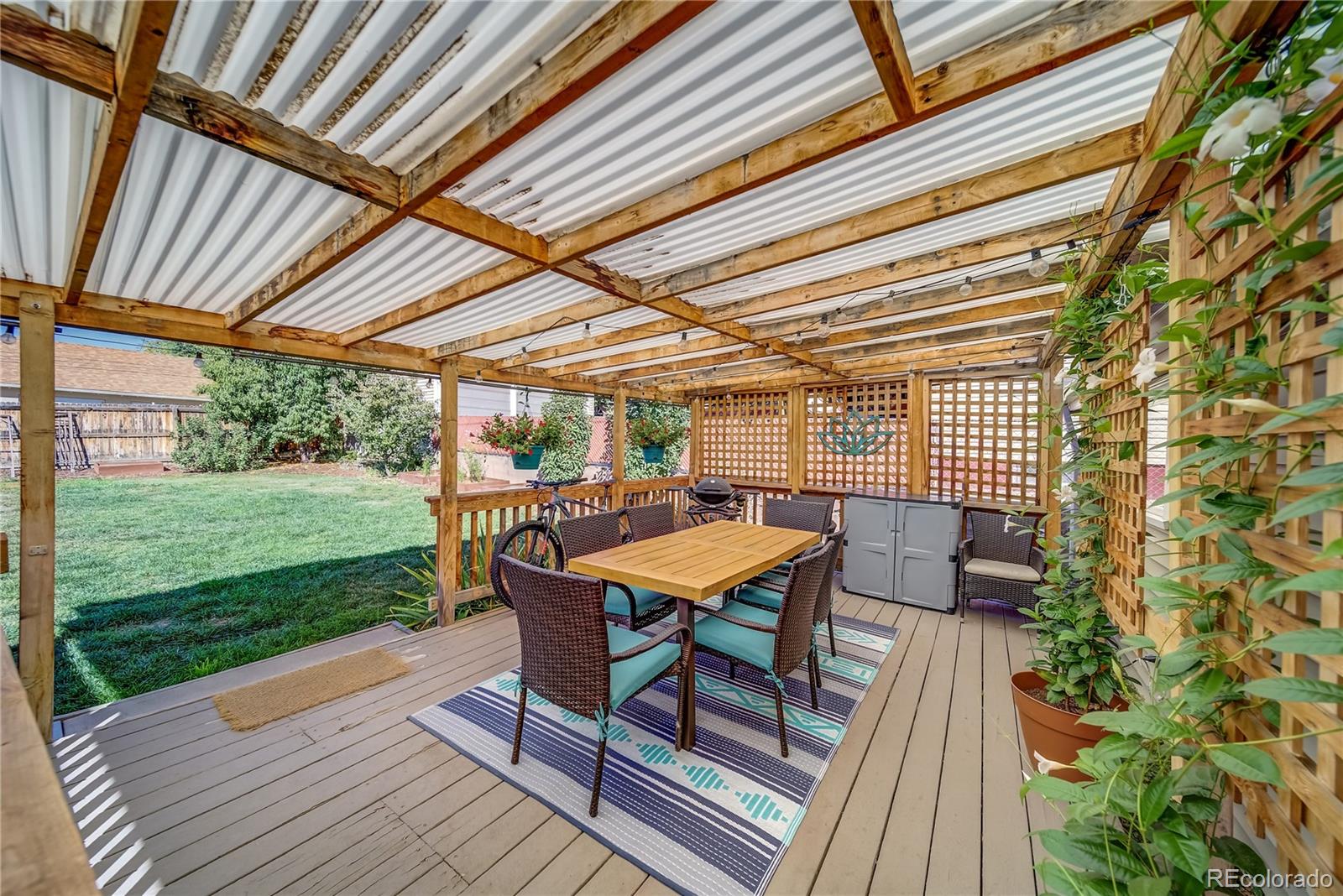 5129 Zuni Street Denver, CO 80221 - Photo 34 of 40 a view of a patio with a table and chairs