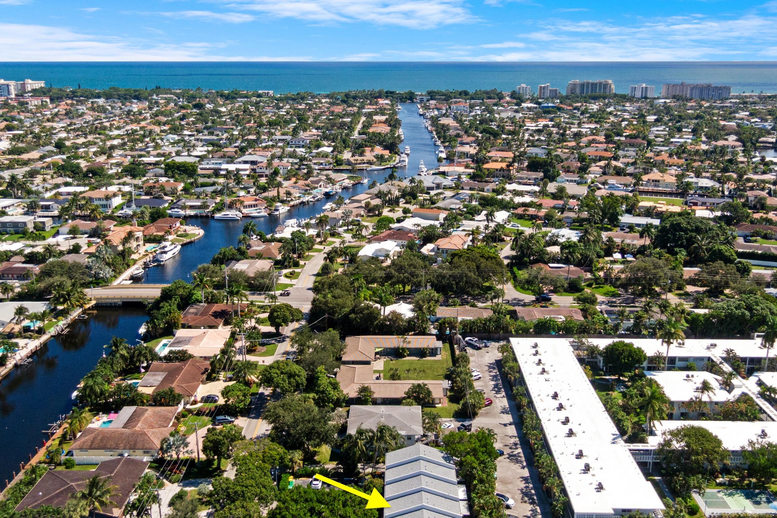 2136 Northeast 44th Street, Unit 4 Lighthouse Point, FL 33064 - Photo 47 of 51 Aerial View