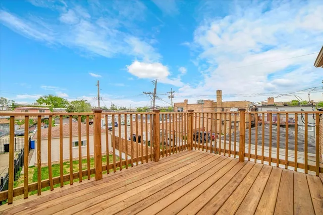 a view of city from a balcony
