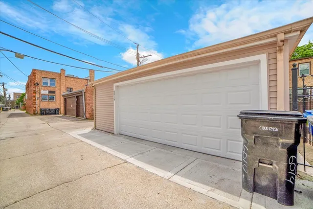 a view of a car garage
