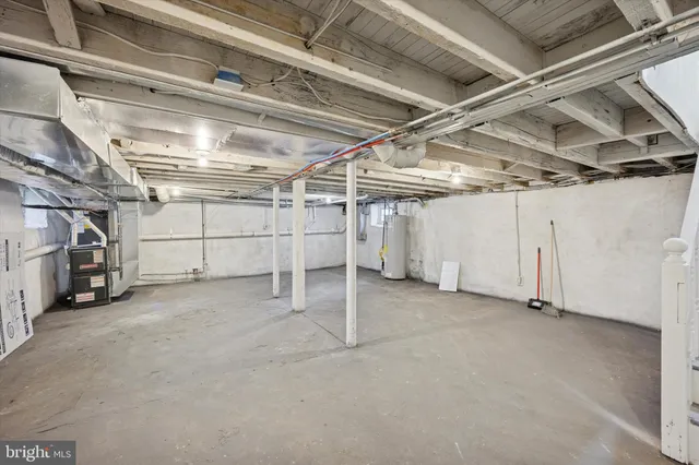 a view of a room with an empty space