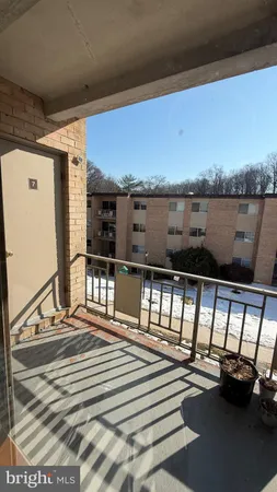 a view of a balcony