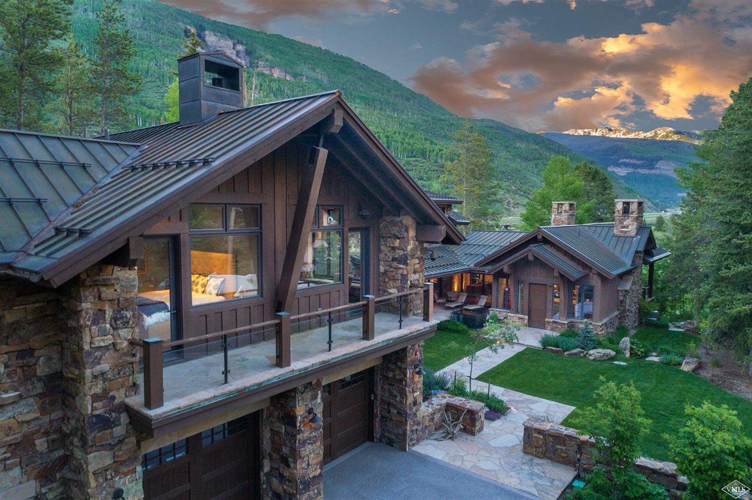 1183 Cabin Circle Vail, CO 81657 - Photo 18 of 19 a view of house with a big yard and potted plants