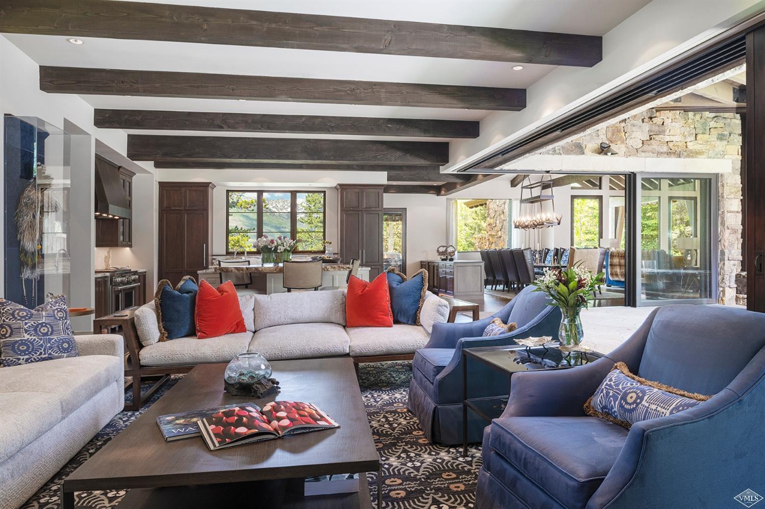1183 Cabin Circle Vail, CO 81657 - Photo 3 of 19 a living room with furniture and a large window
