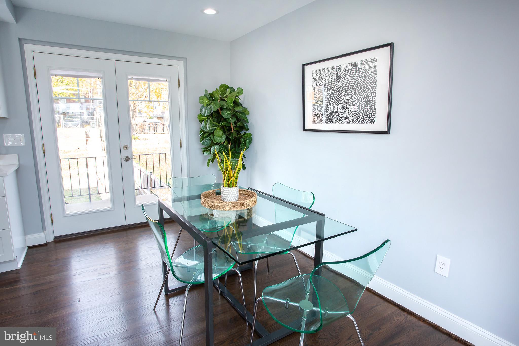 1364 W Street Northeast Washington, DC 20018 - Photo 20 of 80 A cozy dining area gets direct and indirect light
