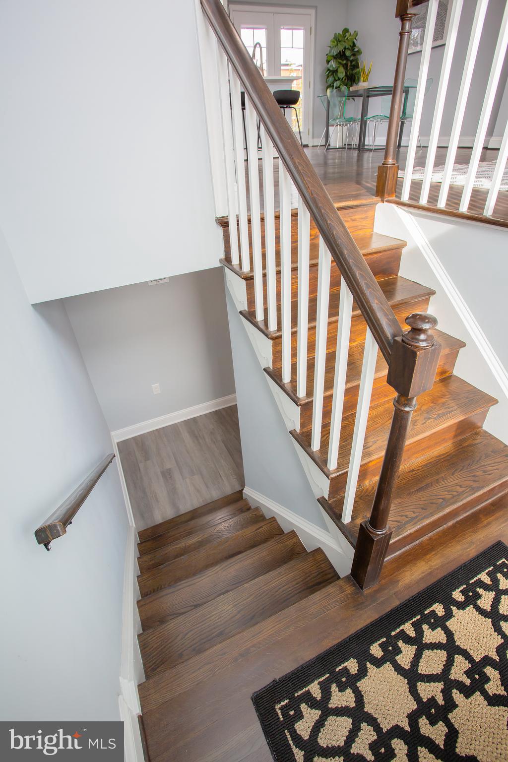 1364 W Street Northeast Washington, DC 20018 - Photo 48 of 80 Stairs to main floor and Lower Level