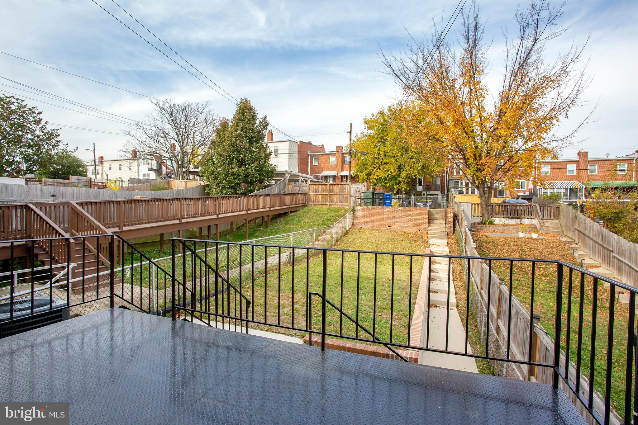 1364 W Street Northeast Washington, DC 20018 - Photo 65 of 80 With spacious views of deep back yard.