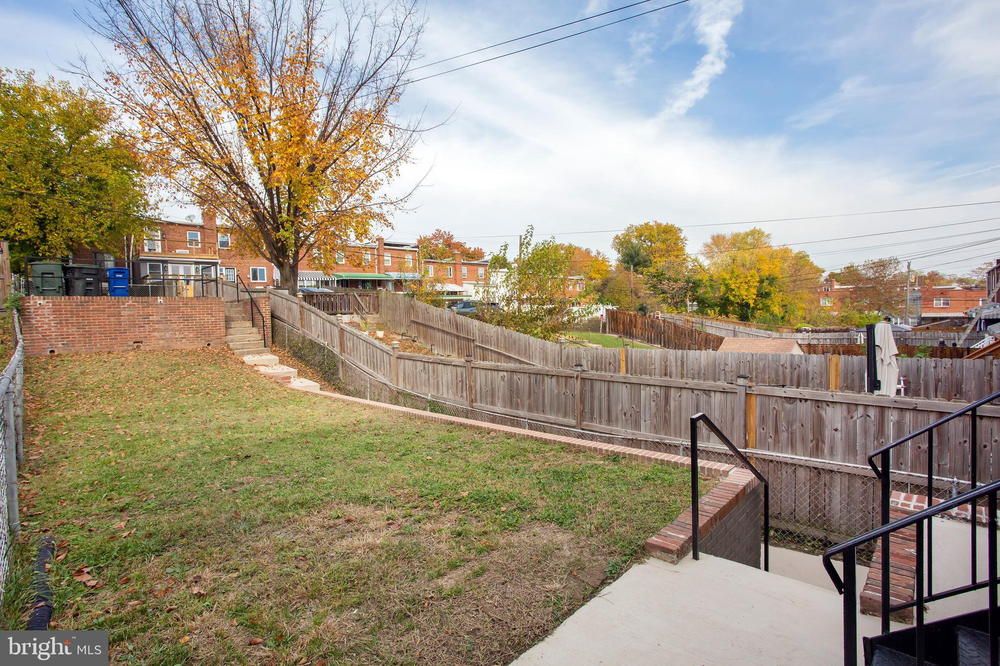 1364 W Street Northeast Washington, DC 20018 - Photo 68 of 80 Deep Back Yard has room for your Green Thumb!
