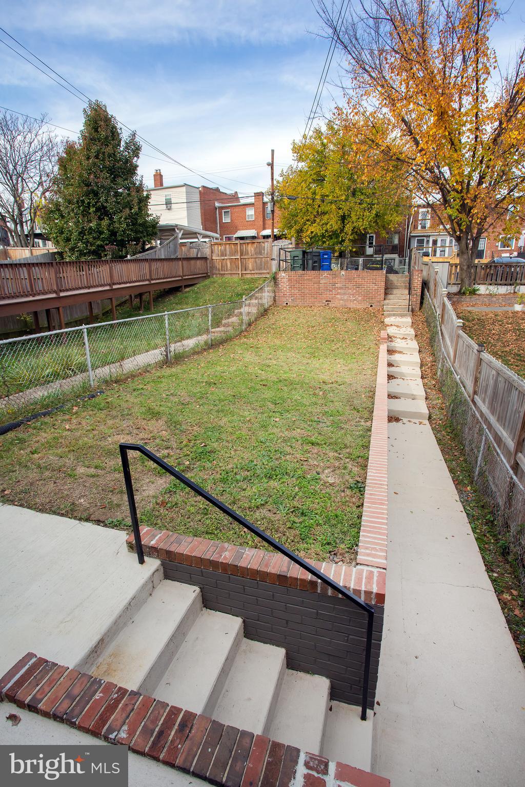 1364 W Street Northeast Washington, DC 20018 - Photo 70 of 80 Gently sloped from retaining wall.