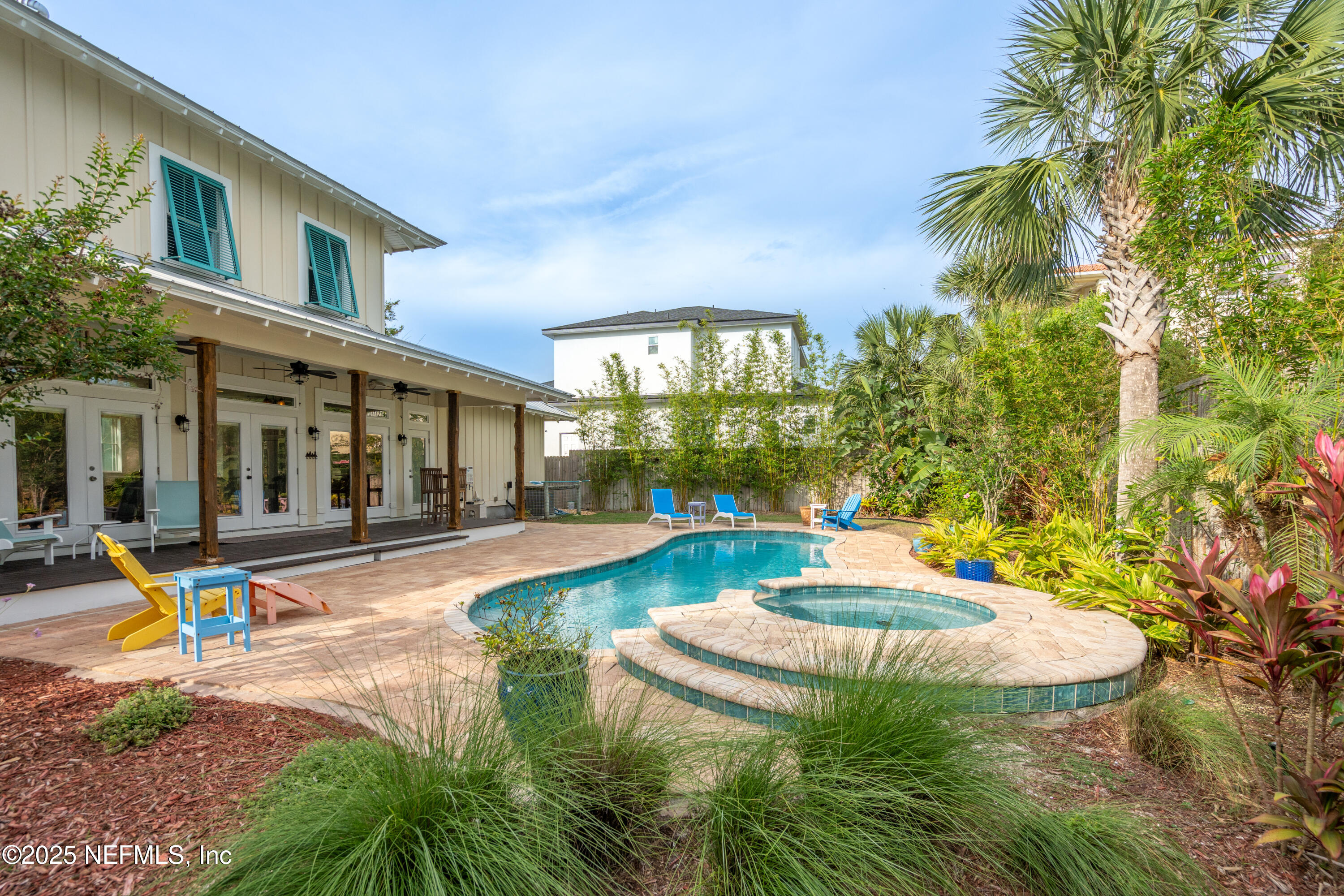 211 10th Street St. Augustine, FL 32080 - Photo 38 of 47 a view of a house with backyard and sitting area