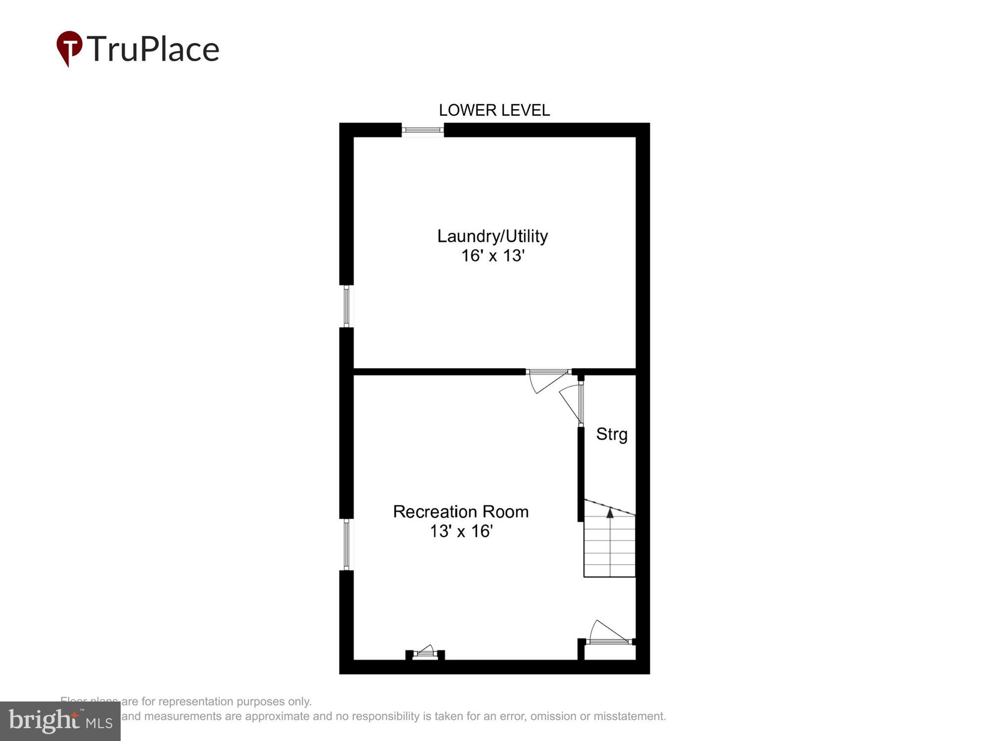 11951 Andrew Street Silver Spring, MD 20902 - Photo 34 of 41 Lower Level (Labels & Measurements)