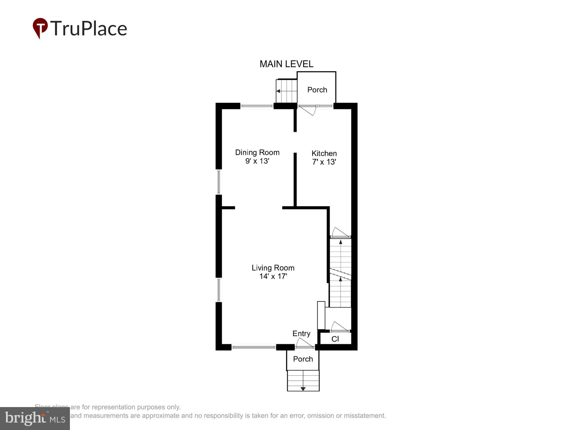 11951 Andrew Street Silver Spring, MD 20902 - Photo 35 of 41 Main Level (Labels & Measurements)