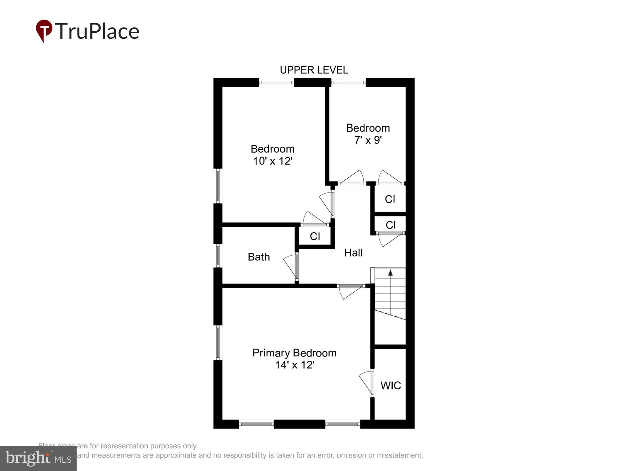 11951 Andrew Street Silver Spring, MD 20902 - Photo 36 of 41 Upper Level (Labels & Measurements)